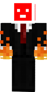 Flaming man