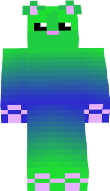 neon and blue kitten