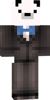 panda in suit with bowtie