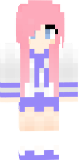 Purple Pink School Girl
