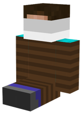 Tied up,patch and gagged Steve (heros Minecraft)