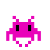 Space Alien Pink Pixels