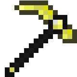 Gold pickaxe
