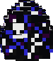 blue and white