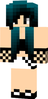 emo blue girl