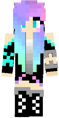Preview of texture: Cute Techno Bunny Girl! =3 (I only made the ears and tail =3)