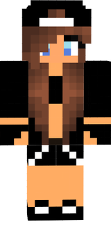 Sanny1201's minecraft skin Tom-boy in black and white