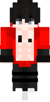 Red cute boy muscles