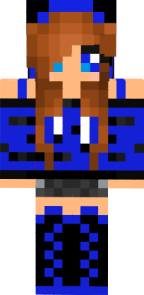 Preview of texture: Dark Blue Tiger Girl! Yay By NellyHW