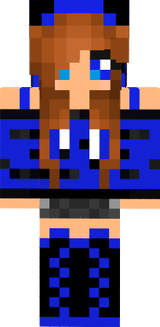 Dark Blue Tiger Girl! Yay By NellyHW