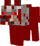 Angry Maroon Wolf