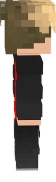 mój skin Becon czerwony blond włosy 