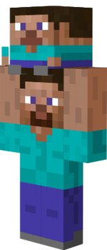Steve holds steve