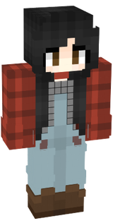 plaid dark hair