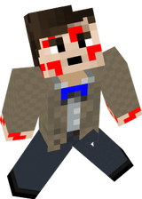 11th doctor with blood