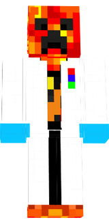 cientista creeper de fogo