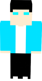 Julio boy Herobrine Azul 2024