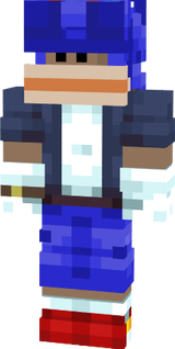 Monkey Wearing a sonic skin