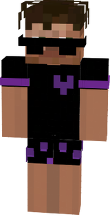Skin purple and black