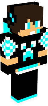 white blue black