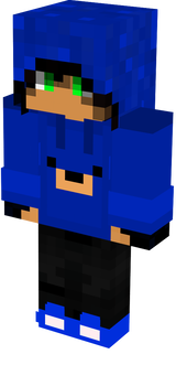 Blue Bear Hood up