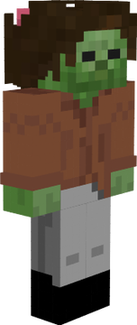 zombie guy brain showing