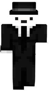 black suit and hat guy