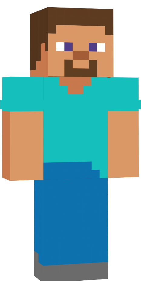 Preview of texture: Steve bedrock 3D