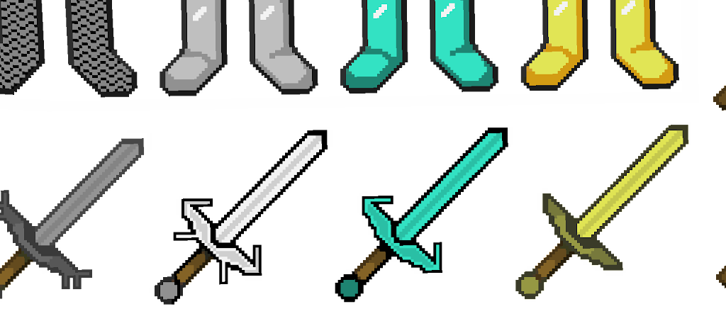 Preview of texture: 64x64 better sword for minecraft