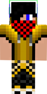Gold and red teenager