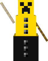 gold creeper snowman