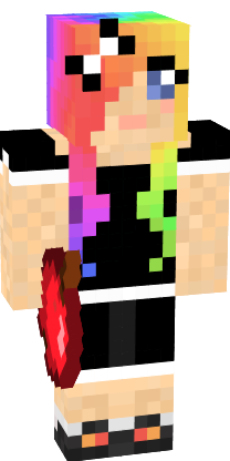 Preview of texture: Emo Rainbow Girl
