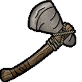 stone axe as wooden axe
