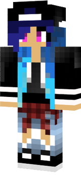 Blue- haired person