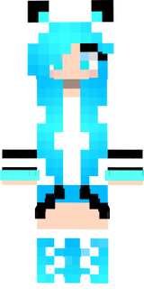 wolf girl blue