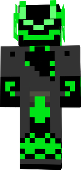 green flaming skull