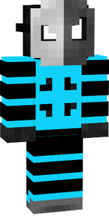 neon hellblauer skin