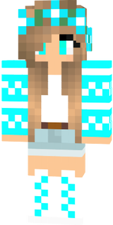 Flower blue girl v.3