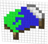 Blue and Green bed