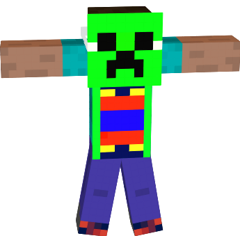 Preview of texture: CREEPER MASK STEVE