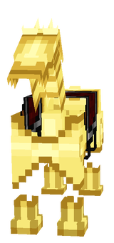 elfe gold armor horse