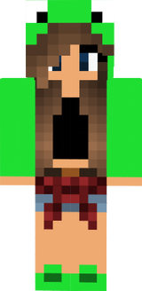 Julis Games vestida de sapo