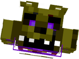 Bloody Purple guy Springtrap suit on FNAF 3
