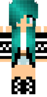 blue green wolf cute