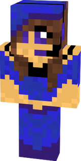 blue girl with head set