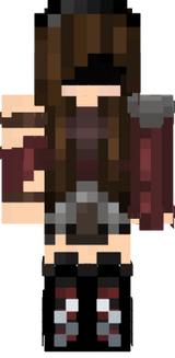 Hunter girl with a mask