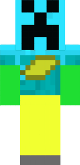 blue creeper with gloves