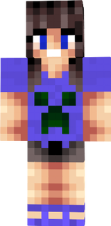 light purple creeper girl