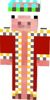 king pig with diamond crown