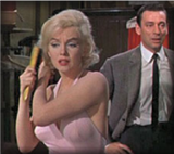 Amanda Dell pink dress let's make love 1960